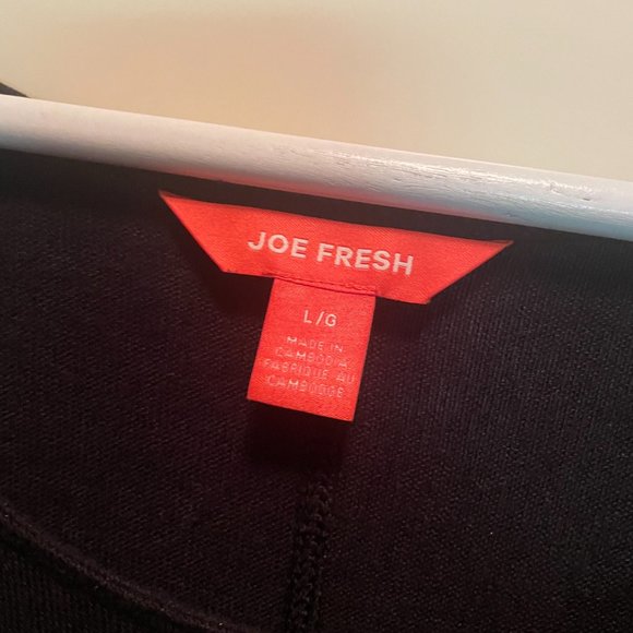 Black Knitted Sleeveless Tunic by Joe Fresh Size L - Picture 3 of 3